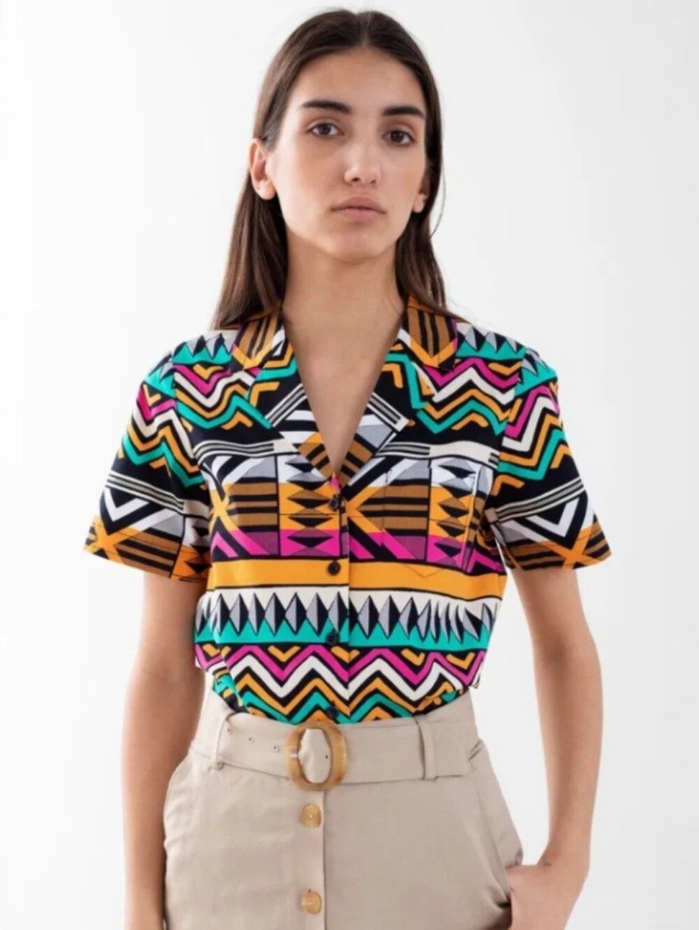 Paris Atelier & Other Stories Striped Button Up Shirt